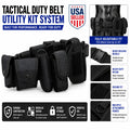 Tactical Nylon Duty Belt Utility Kit System Adjustable Quick Release With Modular Pouches Gear Holders For Security Guard Patrol