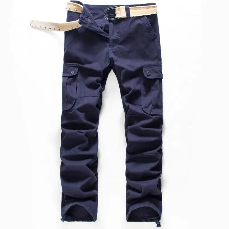 Men's Tactical Cargo Pants Work Overalls Outdoor Sports Hiking Hunting Trousers Cotton Heavy Durable Camouflage Trousers