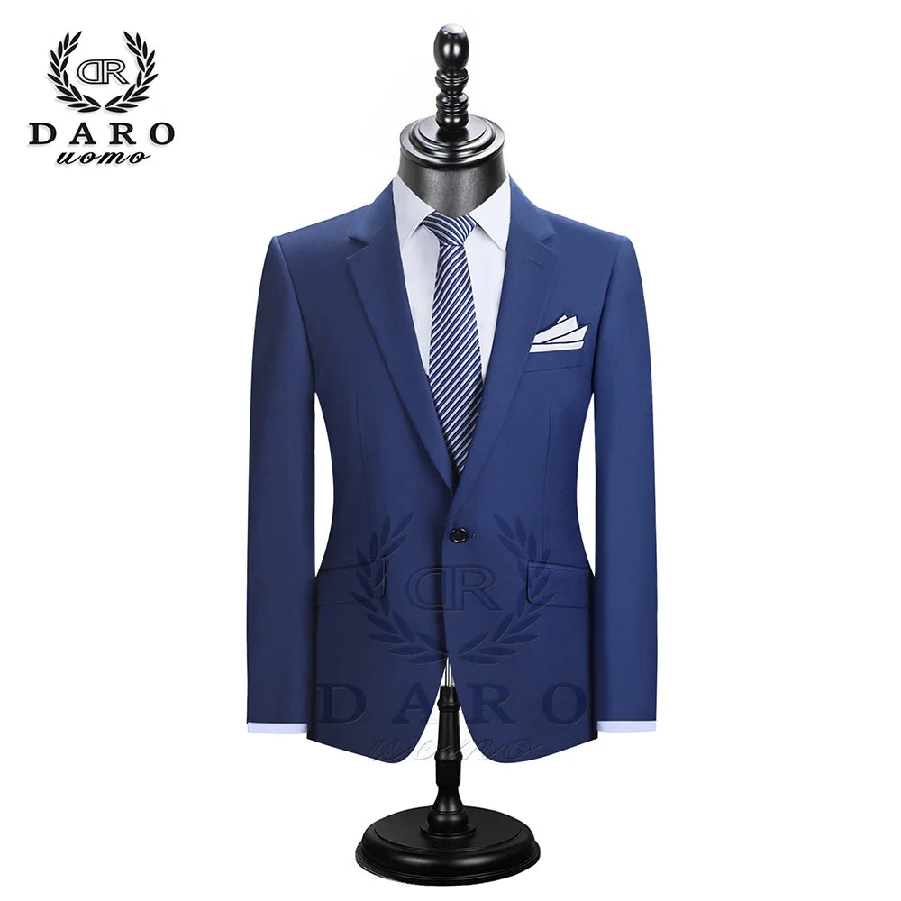 2025 DR  DARO UOMO Men Suits Blazer With Pants Slim Fit Casual One Button Jacket for Wedding DR8158