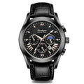 POEDAGAR 2021 Men Watches Top Brand Luxury Waterproof Luminous Leather Quartz Wristwatch Relogio Masculino Business Sport