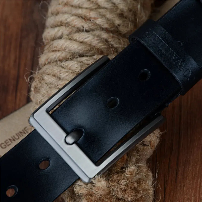 COWATHER 2021 men belt cow genuine leather luxury strap male belts for men new fashion classic vintage pin buckle dropshipping