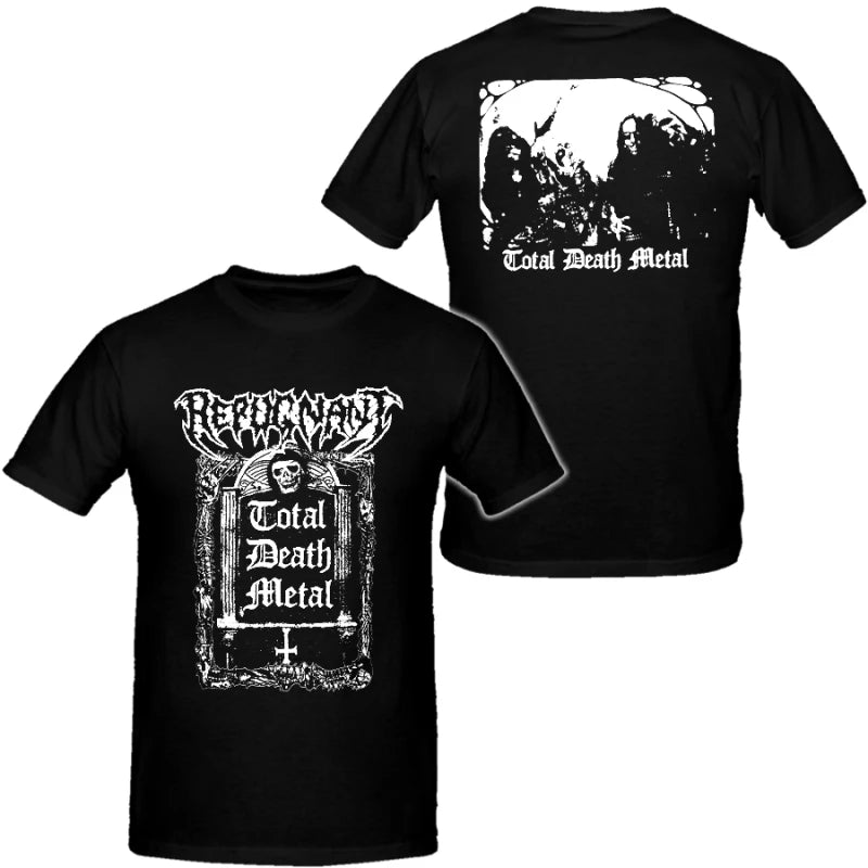 Fashion Repugnant  Style Band Mens Hip Hop Heavy Metal Tshirts Cotton Shirt Unisex Summer Short Sleeve Fashion Brand Tee Vintage
