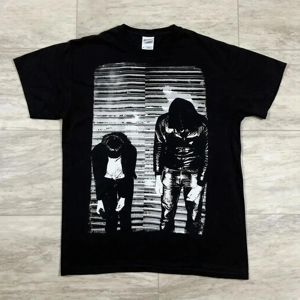 Y2K Punk Dark Streetwear Portrait Graphic T-Shirt Men Women Urban Style Polyester Short Sleeve Fashion Casual Tops