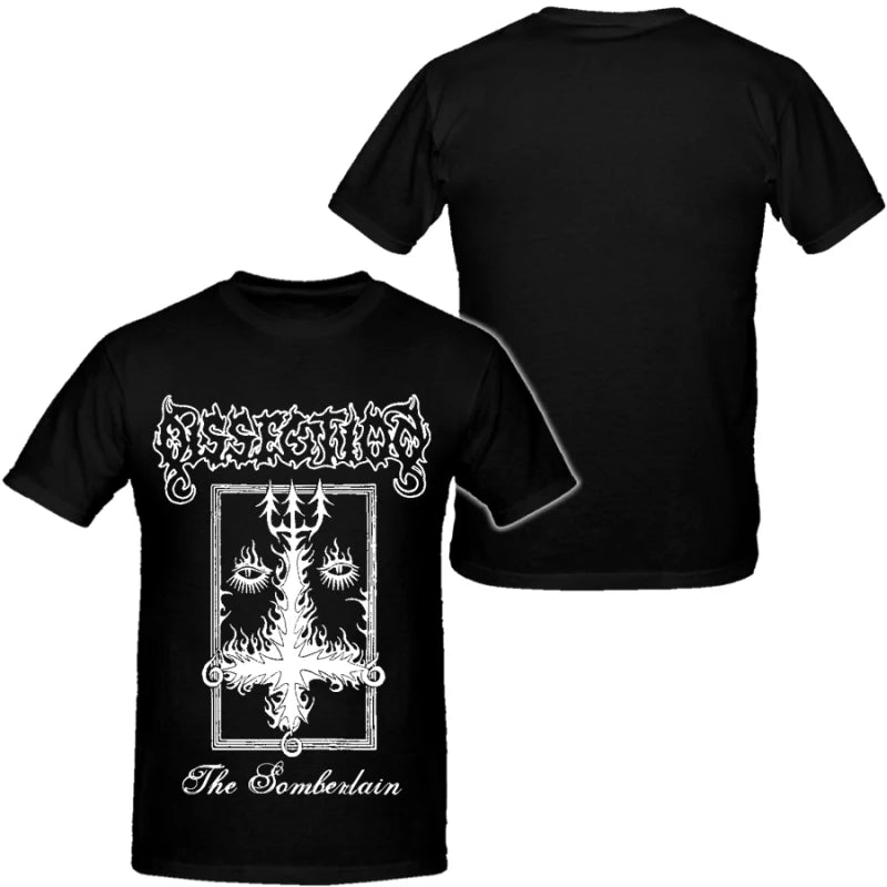 Dissection Band Mens Hip Hop Heavy Metal Tshirts Cotton Shirt Unisex Summer Short Sleeve Fashion Brand Tee Vintage Tops