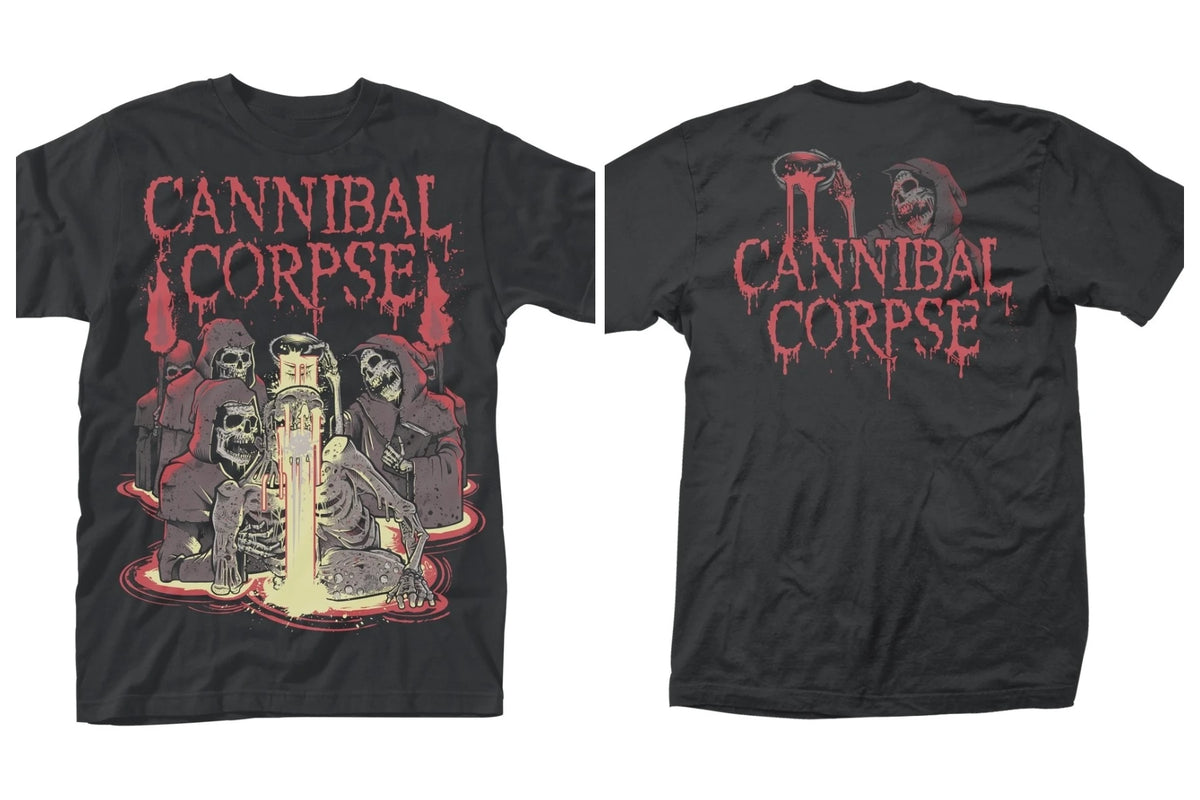 Gothic Rock Graphic T Shirts Heavy Metal Tops Hot Topics Cannibal Corpse Torn Apart T-Shirt Casual Loose Print Cottpn Tee Unisex