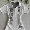 Y2k T-shirt Polo Goth Punk Vintage 2000s Letter Print Slim Short Sleeve Aesthetic Harajuku Streetwear Summer Chic Grunge Emo Tee