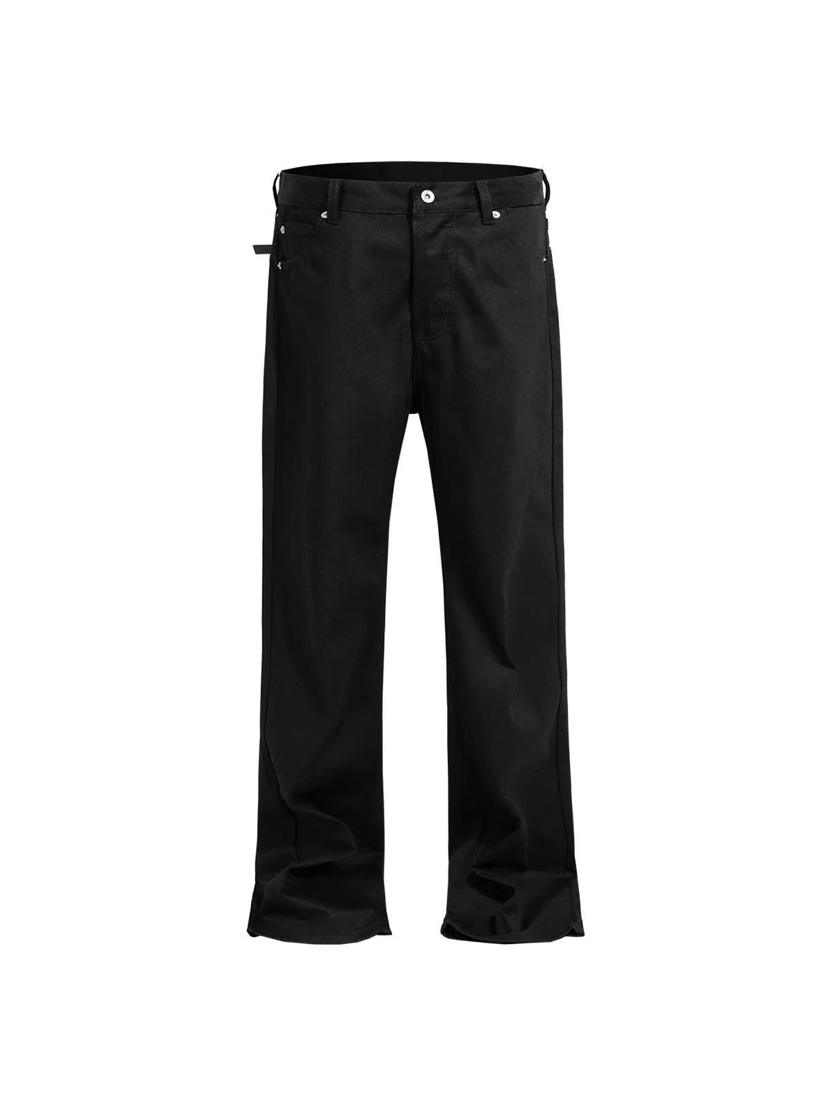 MIJKO Pure Black Raw Denim Jeans TJ179