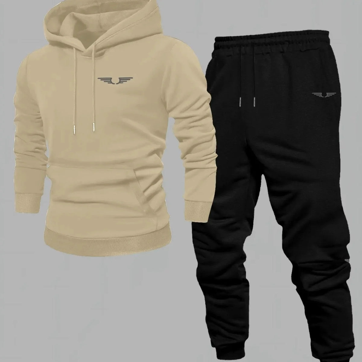 Trendy Printed Men's and Women's Hoodies and Jogging Pants, Fashionable Street Style, Outdoor Fitness and Leisure