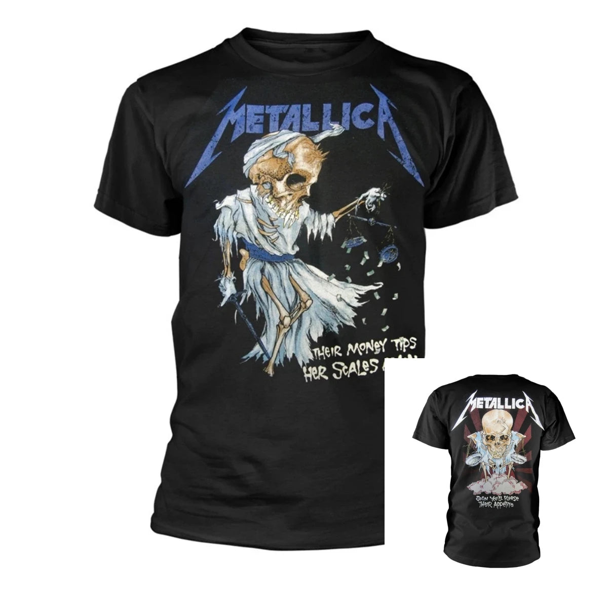 Metallica 40th Anniversary Songs Logo Band T-Shirt Cotton Graphic Tee Men Women Summer Streetwear Top