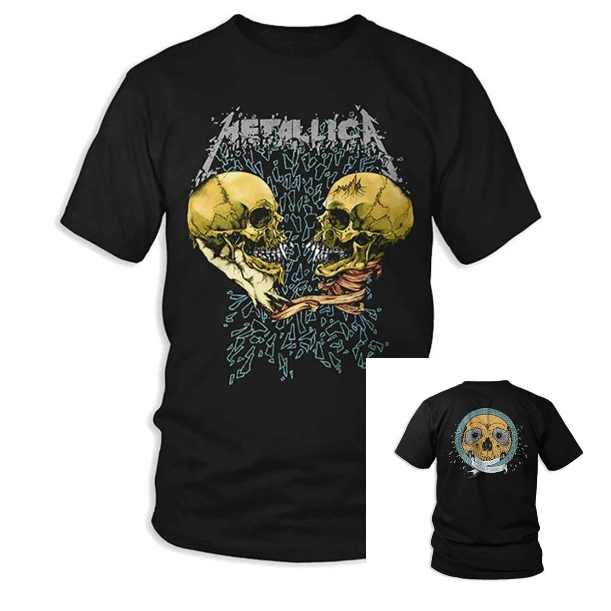 Metallica Metal Up Band T-Shirt Cotton Graphic Tee Men Women Summer Streetwear Top