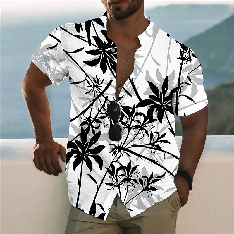 Summer Coconut Shirt 3d Printed Men's Hawaiian Shirt Beach Short Sleeve Fashion Casual Holiday Top T-shirt Men's Shirt Camisa