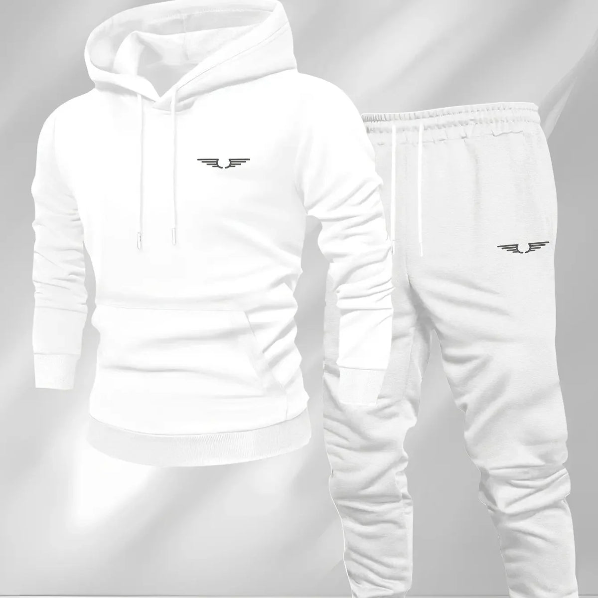 Trendy Printed Men's and Women's Hoodies and Jogging Pants, Fashionable Street Style, Outdoor Fitness and Leisure
