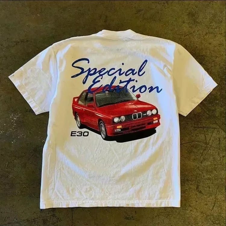Y2K Skeleton US Dollar Street Trendy Brand T-Shirt Cotton Graphic Tee Men Women Summer Streetwear