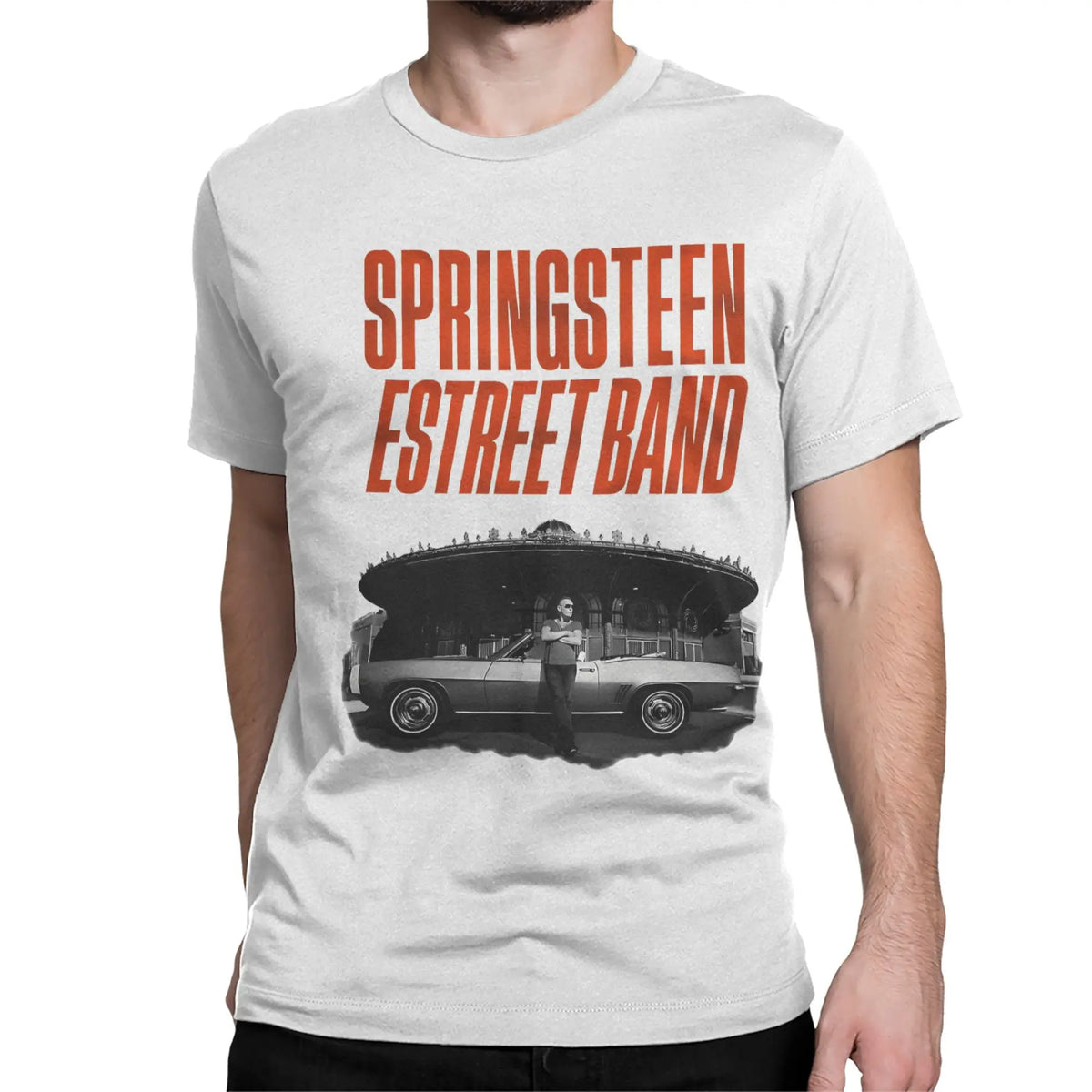 Bruce Heavy Metal T-Shirt for Men Women Springsteen Awesome Pure Cotton Tee Shirt Round Collar Short Sleeve T Shirts Summer Tops