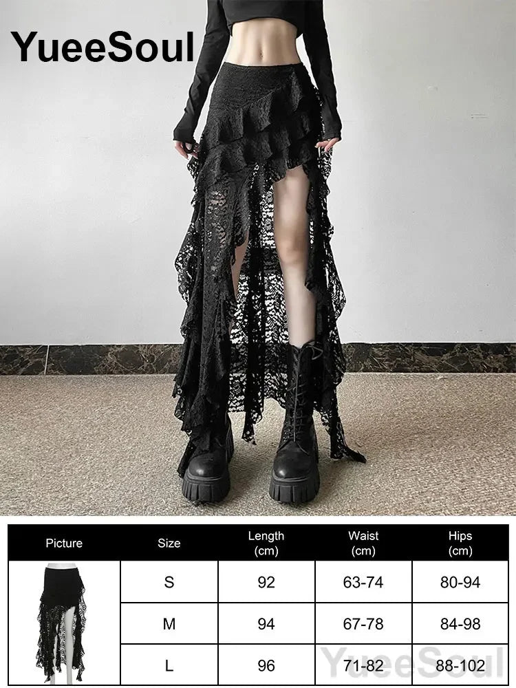 Gothic Women Skirts Black High Waist Pleated Skirts 2026 New Y2K Party Club Punk Goth Dark Grunge Lolita Halloween Mini Skirt