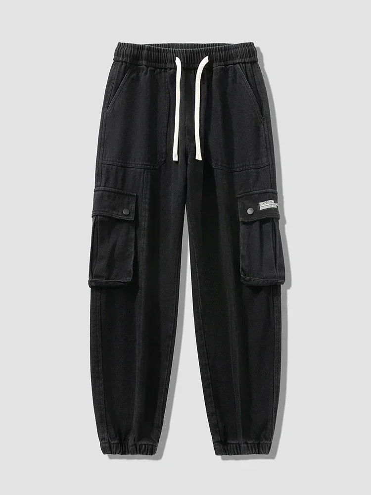 Large Size 7XL 8XL Spring New Men's Cargo Pants Multi-Pocket Casual Fashion Sweatpants Jogging Loose Trousers Streetwear