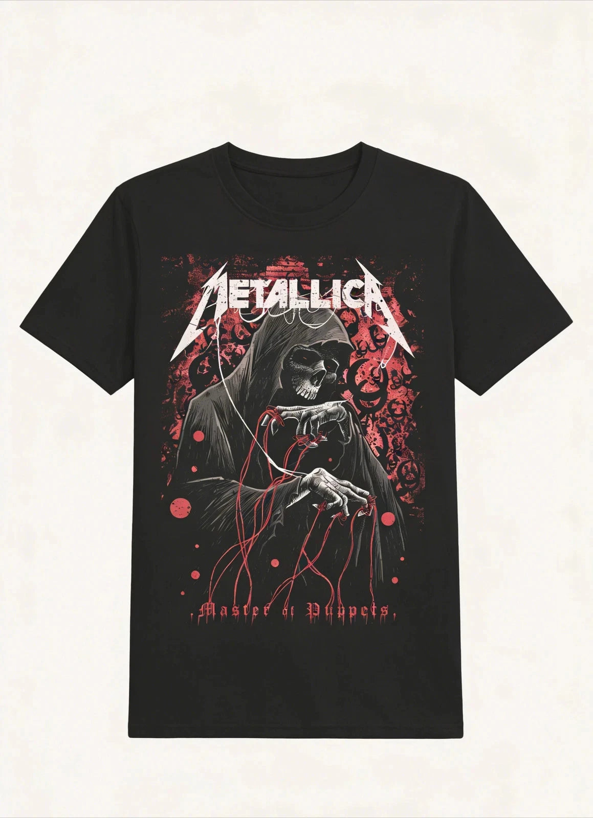 Metallica Band T-Shirt Cotton Graphic Tee Men Women Summer Streetwear Top