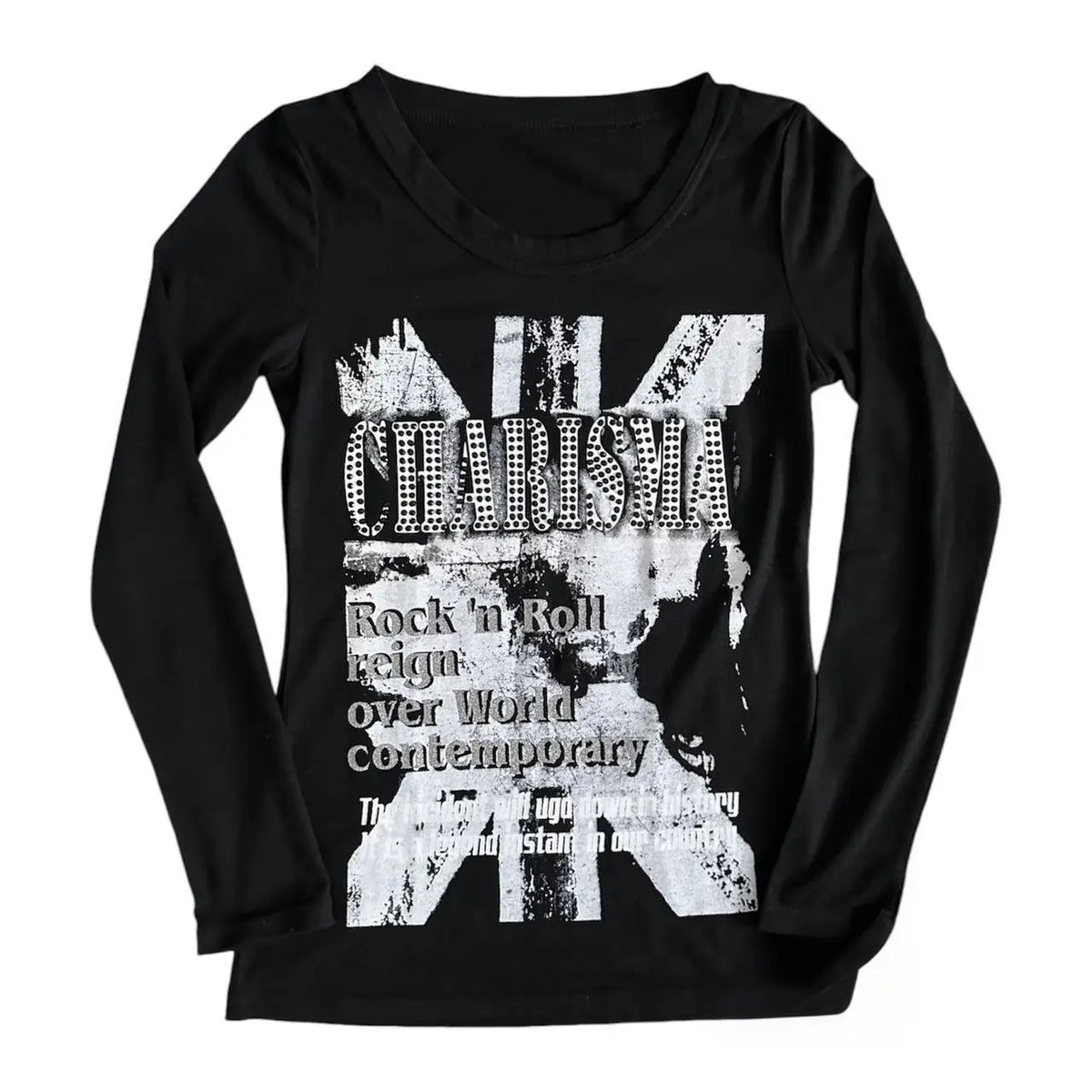 Y2k Top for Women Clothing Female Baby Tees Y2k Tops Emo Anime Girl Graphic T Shirts Women's Cropped Goth Long Sleeve Kawaii