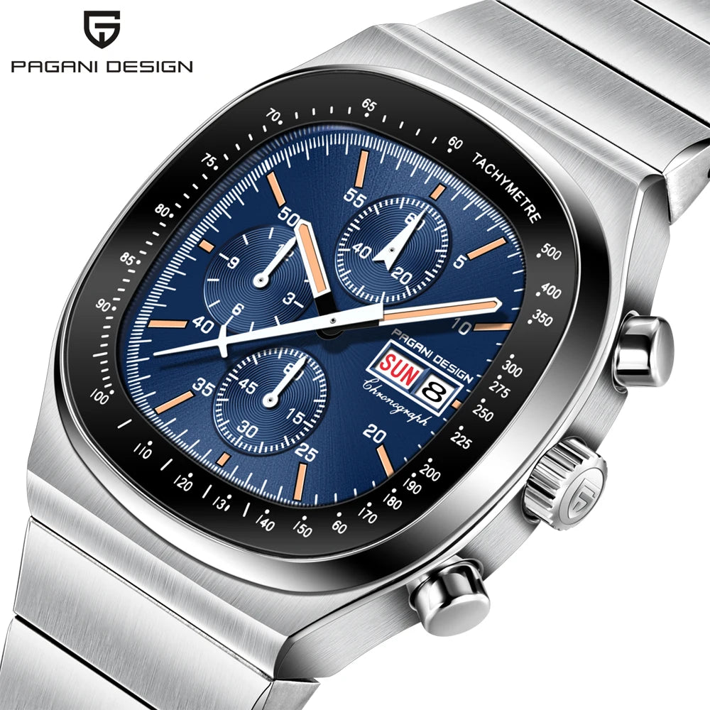 Pagani Design Luxury Mens' Quartz Watch MIYOTA OS00 Sapphire Waterproof Speed Tester  Wrist Watch Reloj Hombre PD1819