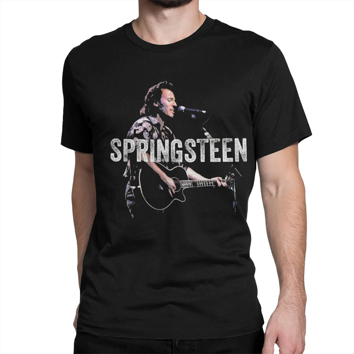 Bruce Heavy Metal T-Shirt for Men Women Springsteen Awesome Pure Cotton Tee Shirt Round Collar Short Sleeve T Shirts Summer Tops