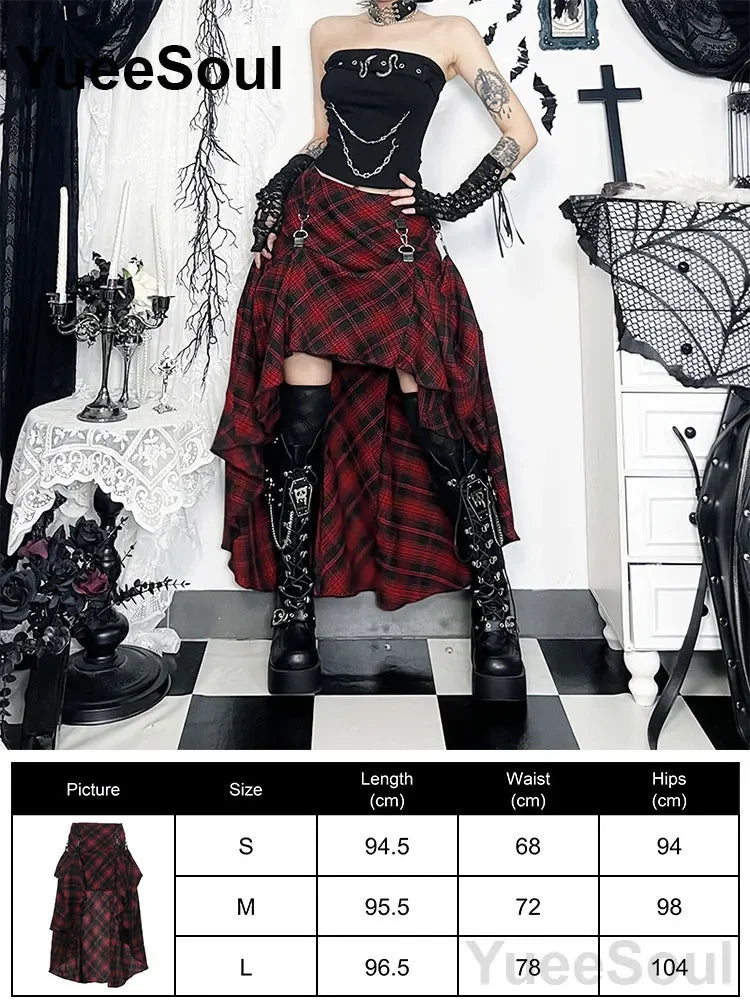Gothic Women Skirts Black High Waist Pleated Skirts 2026 New Y2K Party Club Punk Goth Dark Grunge Lolita Halloween Mini Skirt