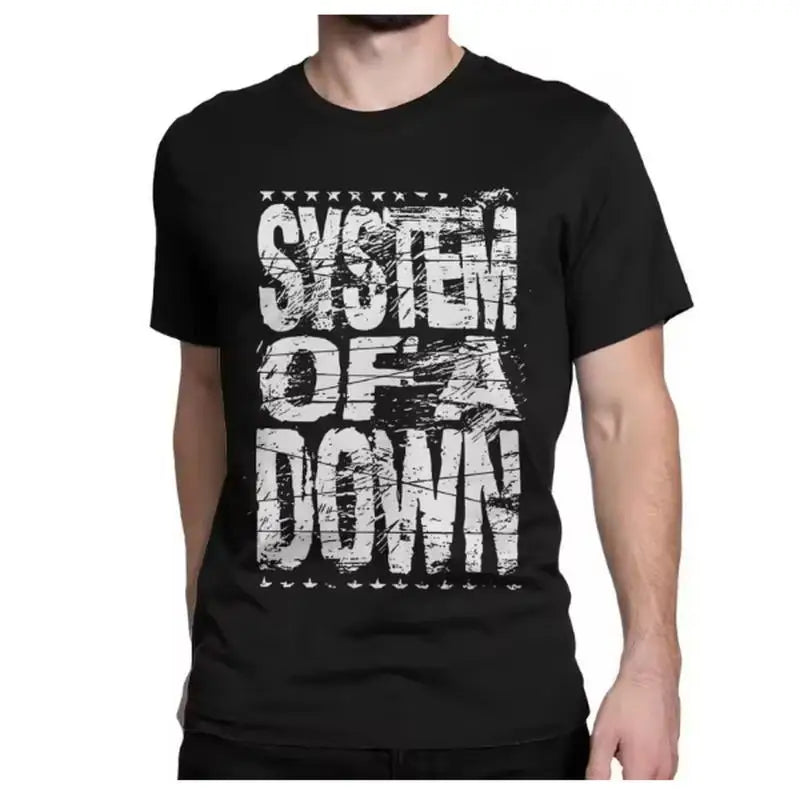 Novelty Rock Heavy Metal Band T-Shirt Men Women's O Neck Pure Cotton T Shirts System of A Downs SOAD Tee Shirt 3XL Tops