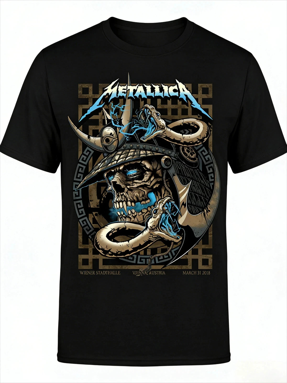 Metallica Band T-Shirt Cotton Graphic Tee Men Women Summer Streetwear Top