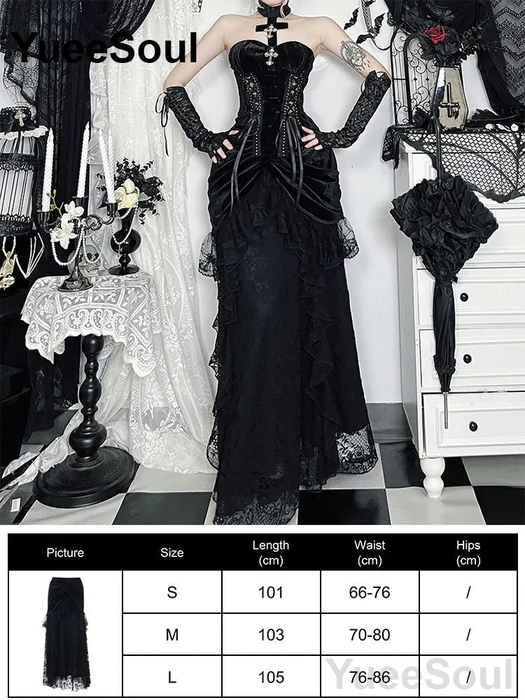 Gothic Women Skirts Black High Waist Pleated Skirts 2026 New Y2K Party Club Punk Goth Dark Grunge Lolita Halloween Mini Skirt
