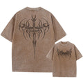 Y2k Acid Washed T Shirt Men Vintage Cotton T-shirts Harajuku Gothic Streetwear Soft Tees Girl Loose Fashion Print Tops Unisex