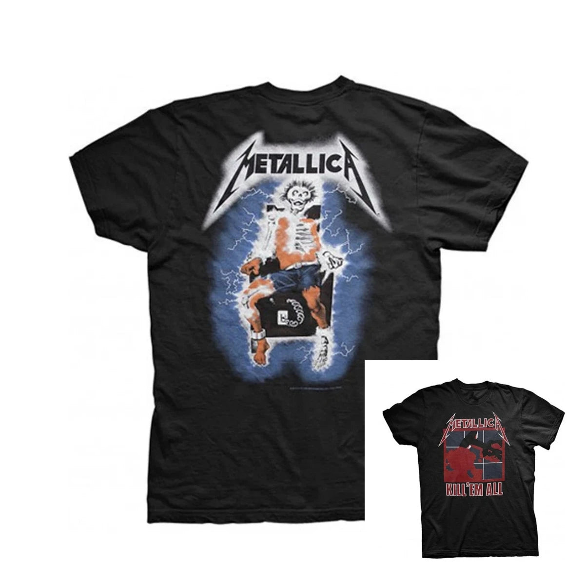 Metallica 40th Anniversary Songs Logo Band T-Shirt Cotton Graphic Tee Men Women Summer Streetwear Top