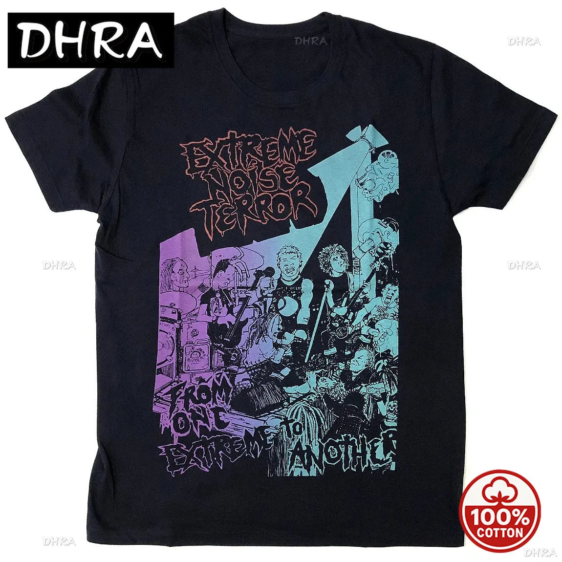 ENT Extreme Noise Terror Crust Punk Grindcore Band Rock Classic Vintage Oversized T-Shirt Tee Graphic Cotton Men Unisex T Shirts