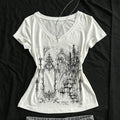 Y2K style top parody Harikuro short top women's clothing girl style printed T-shirt Y2K 2000s women's clothing