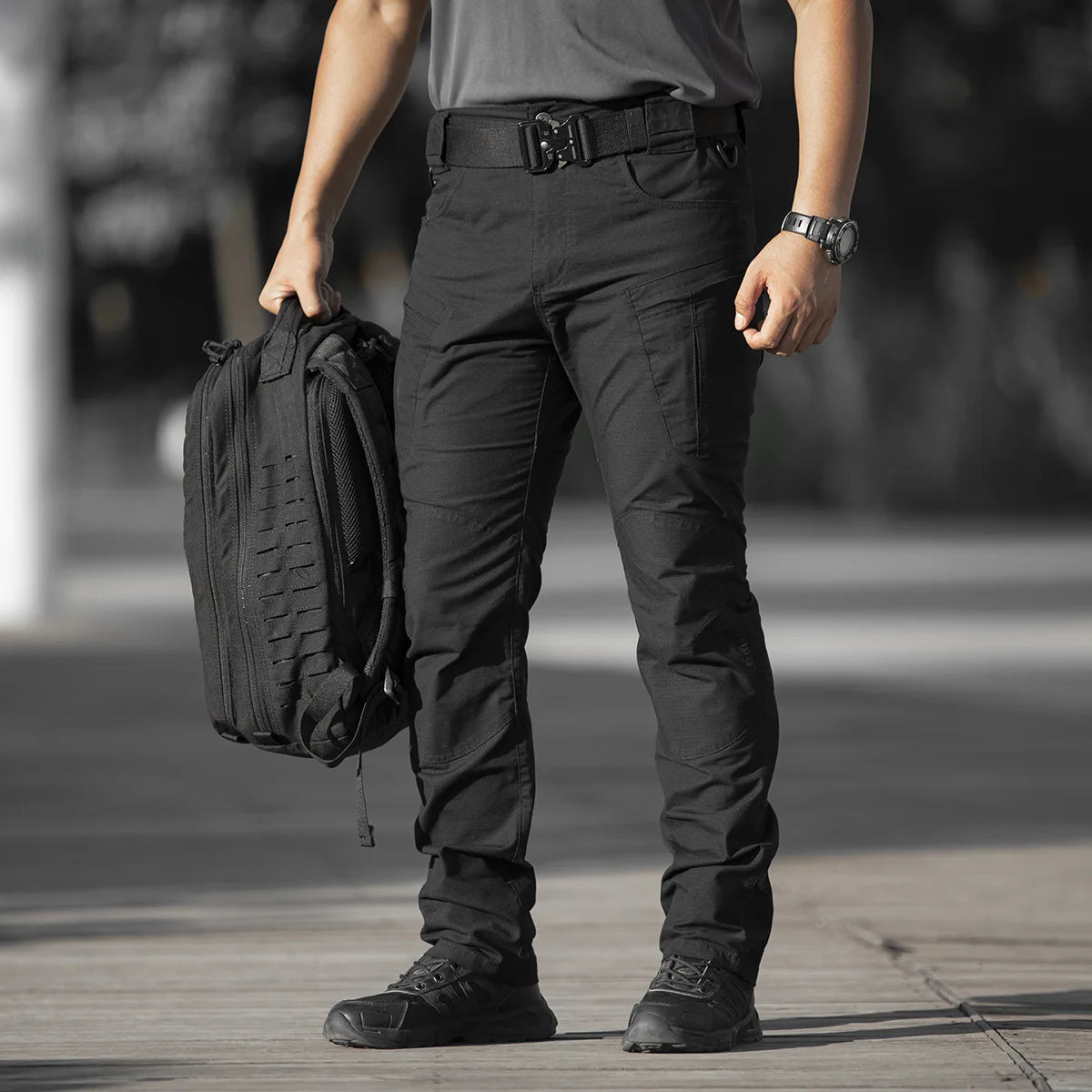 Men's IX5 Tactical Military Pants Multi-pockets Army Field Combat Work Cargo Trousers Outdoor Waterproof Sports Hiking Pants