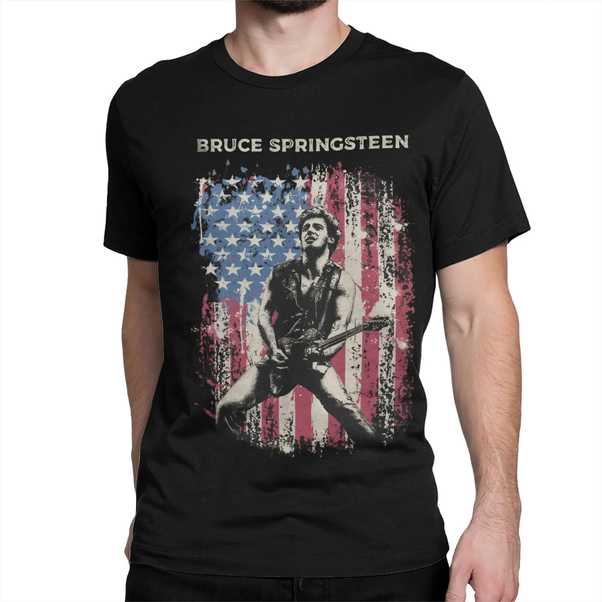 Bruce Heavy Metal T-Shirt for Men Women Springsteen Awesome Pure Cotton Tee Shirt Round Collar Short Sleeve T Shirts Summer Tops