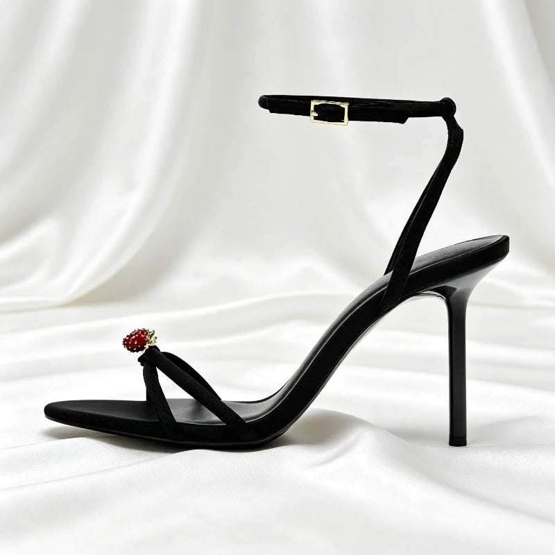 Sexy Brand Thin High Heels Women Summer New Fashion Designer Sandals Ladies Pumps Ankle Strap Elegant Banquet Party Shoes Female