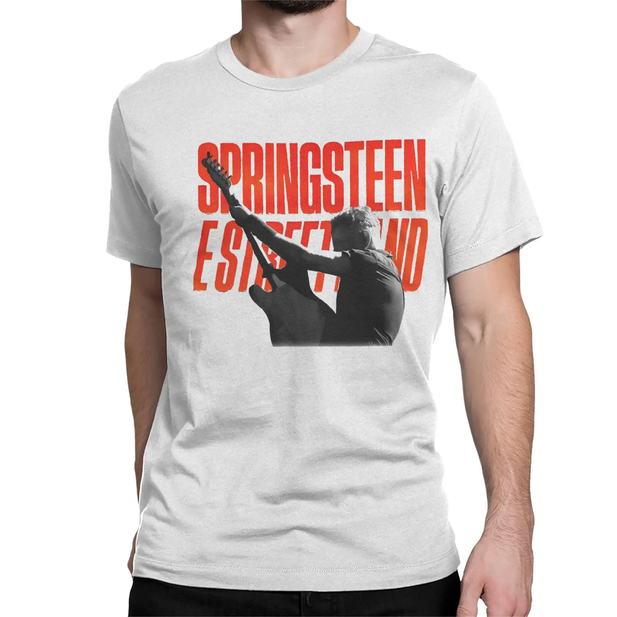 Bruce Heavy Metal T-Shirt for Men Women Springsteen Awesome Pure Cotton Tee Shirt Round Collar Short Sleeve T Shirts Summer Tops