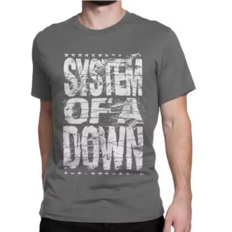 Novelty Rock Heavy Metal Band T-Shirt Men Women's O Neck Pure Cotton T Shirts System of A Downs SOAD Tee Shirt 3XL Tops