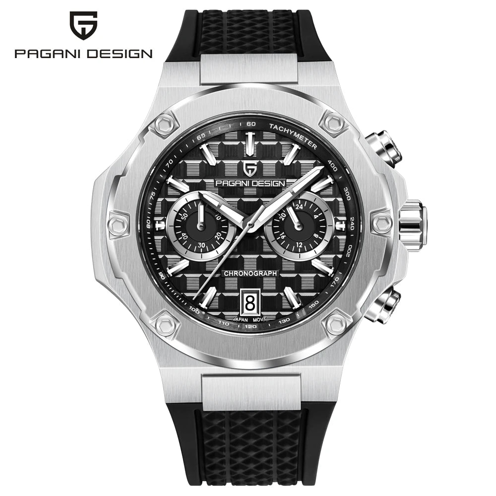 2026 New PAGANI DESIGN Men's Quartz Watches Top Luxury Speed Sports Chronograph Watch Men Waterproof Luminous AR Sapphire Clock