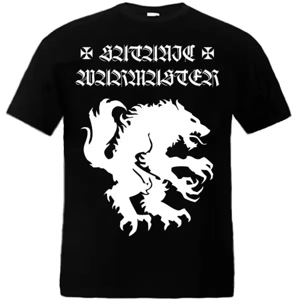 Black Heavy Metal Theme Winds Satanic Warmaster T-shirt Men Women Street Hip Hop Fashion Short Sleeve Cotton Casual Harajuku Tee