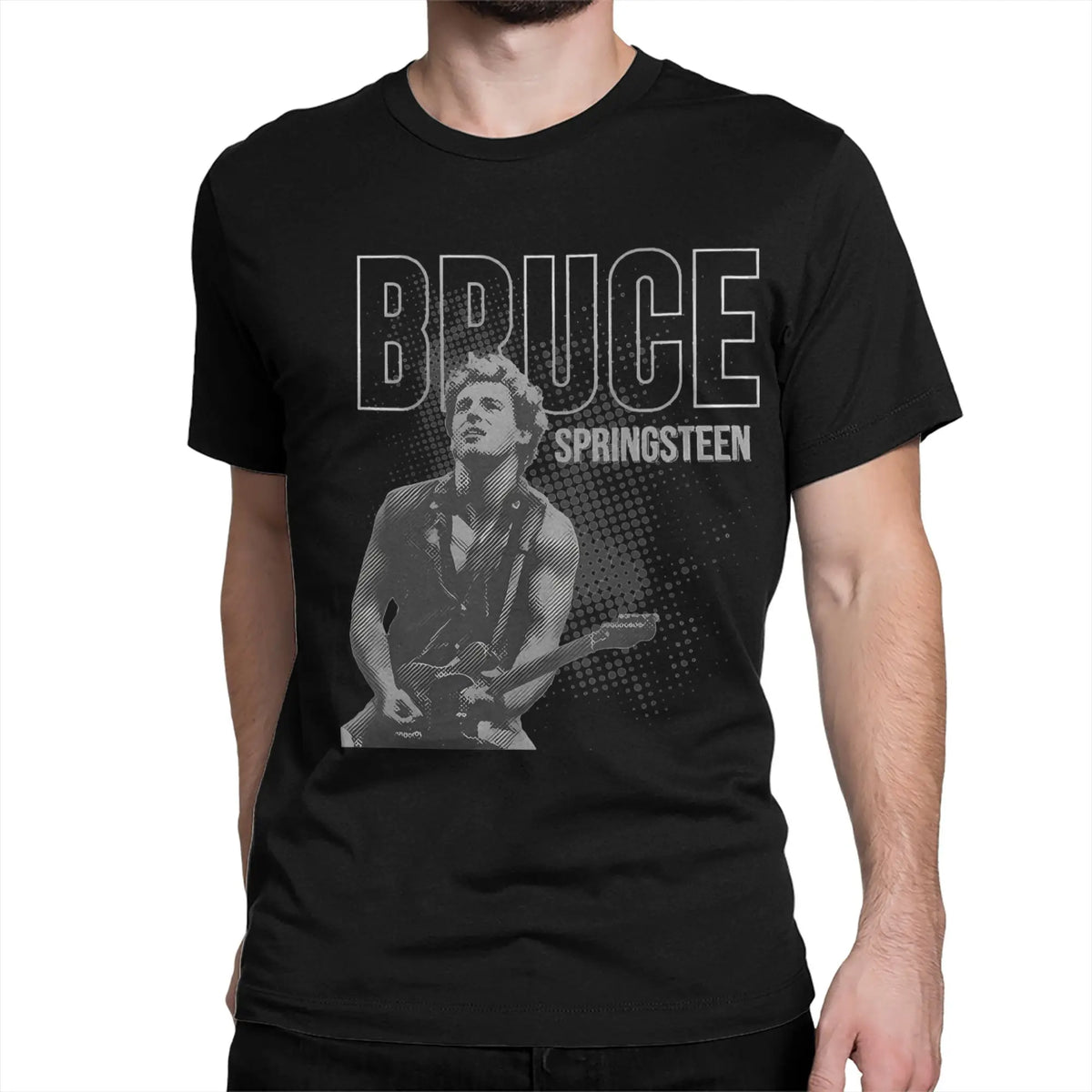 Bruce Heavy Metal T-Shirt for Men Women Springsteen Awesome Pure Cotton Tee Shirt Round Collar Short Sleeve T Shirts Summer Tops