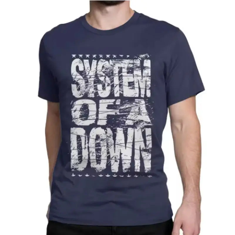 Novelty Rock Heavy Metal Band T-Shirt Men Women's O Neck Pure Cotton T Shirts System of A Downs SOAD Tee Shirt 3XL Tops
