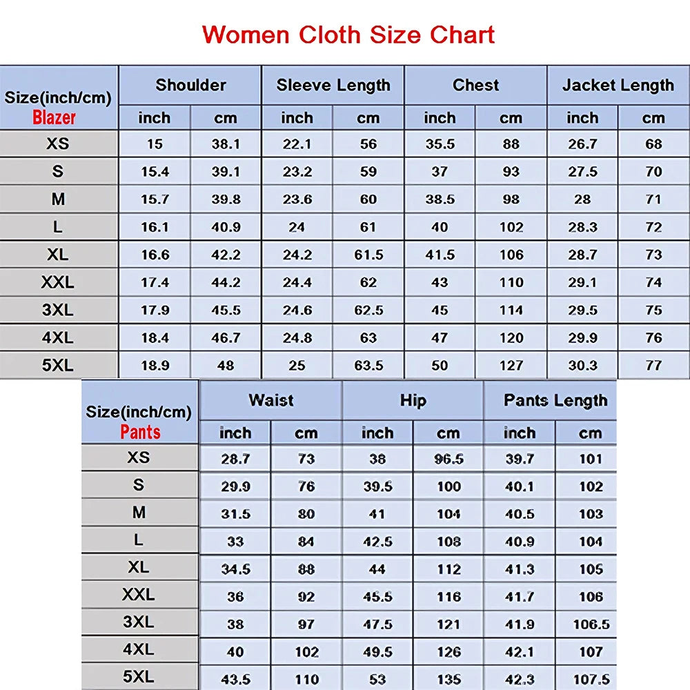 Fashion Office Lady Blazer Pants Female Suit Formal White Jacket Trouser Business Work Wear 2 Piece Set Conjuntos De Mujer