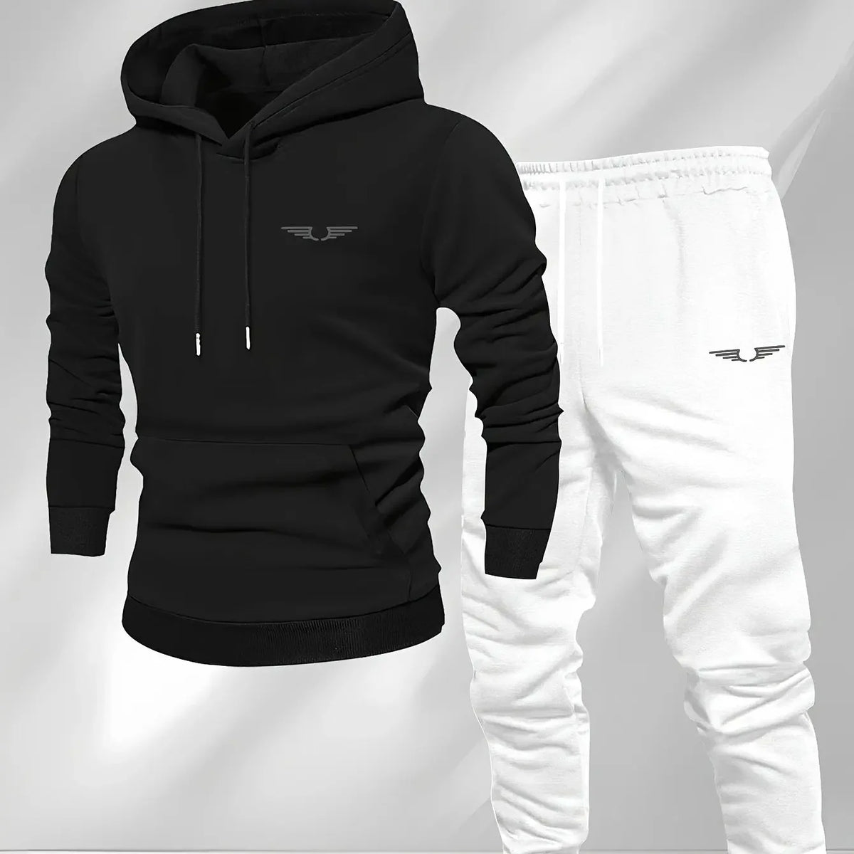 Trendy Printed Men's and Women's Hoodies and Jogging Pants, Fashionable Street Style, Outdoor Fitness and Leisure