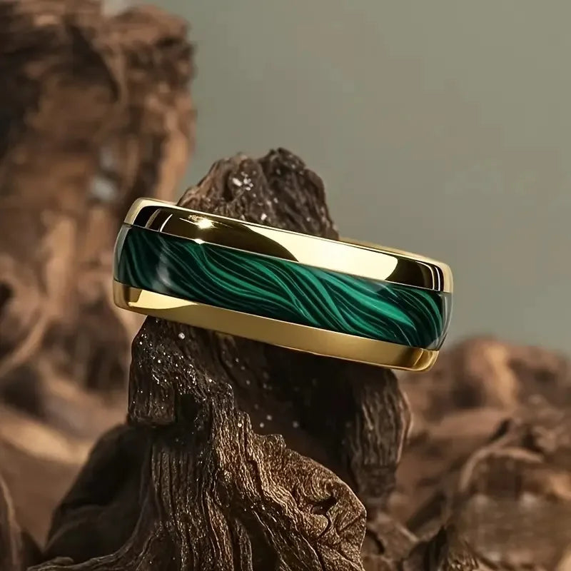 Vintage Gothic Halloween Castle Moon Bat Ring Hiphop Stainless Steel Rings For Men Wedding Party Jewelry Valentine's Day Gift