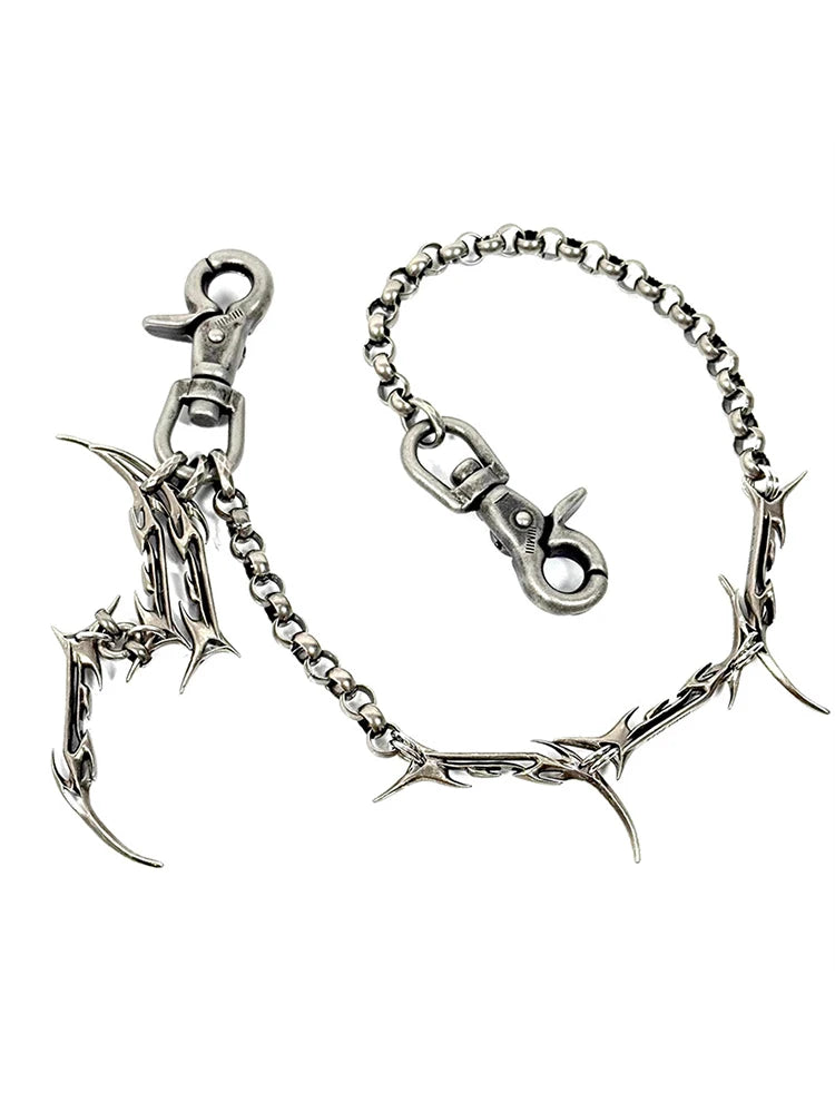 Gothic Cross Chain Jewelry Set for Women Men, Punk Statement Necklaces Rings Accessories, Edgy Party Jewelry Collection
