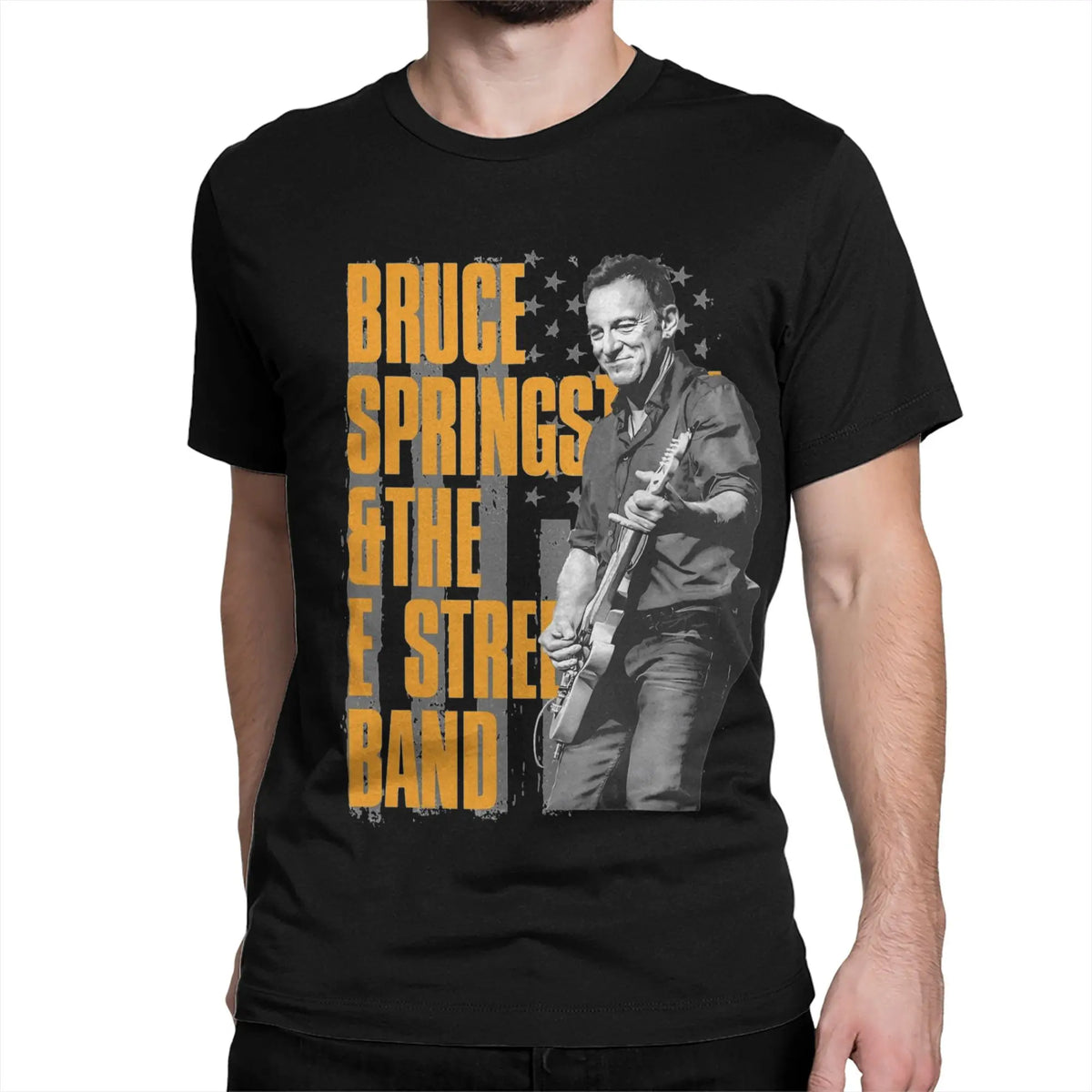 Bruce Heavy Metal T-Shirt for Men Women Springsteen Awesome Pure Cotton Tee Shirt Round Collar Short Sleeve T Shirts Summer Tops