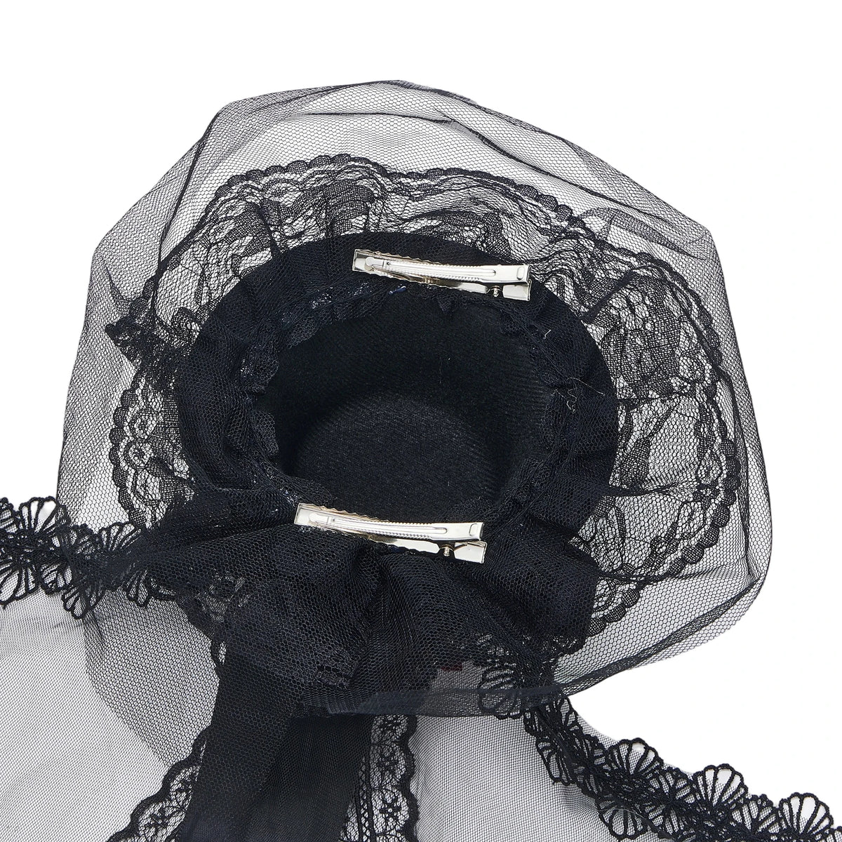 Gothic Veil Rose Mini Top Hat Black or White Elegant Fashion Hat for Daily Wear Halloween Thanksgiving Gift