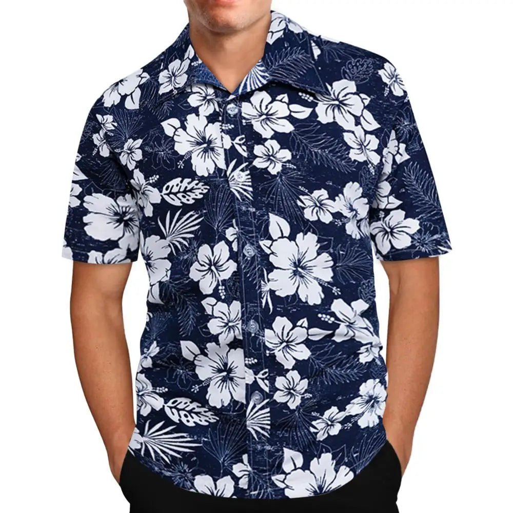 Summer Coconut Shirt 3d Printed Men's Hawaiian Shirt Beach Short Sleeve Fashion Casual Holiday Top T-shirt Men's Shirt Camisa