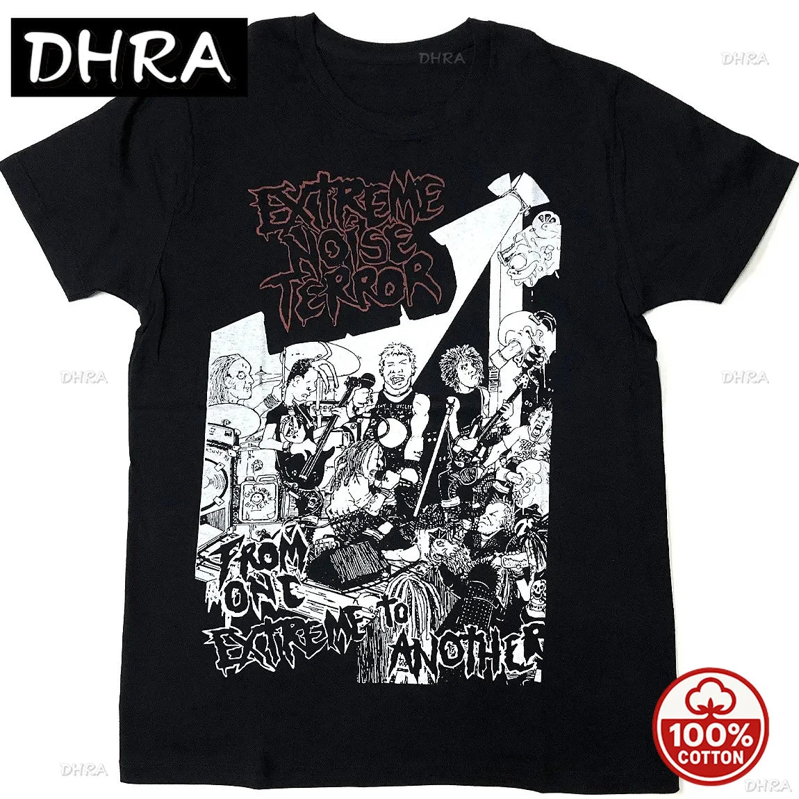 ENT Extreme Noise Terror Crust Punk Grindcore Band Rock Classic Vintage Oversized T-Shirt Tee Graphic Cotton Men Unisex T Shirts