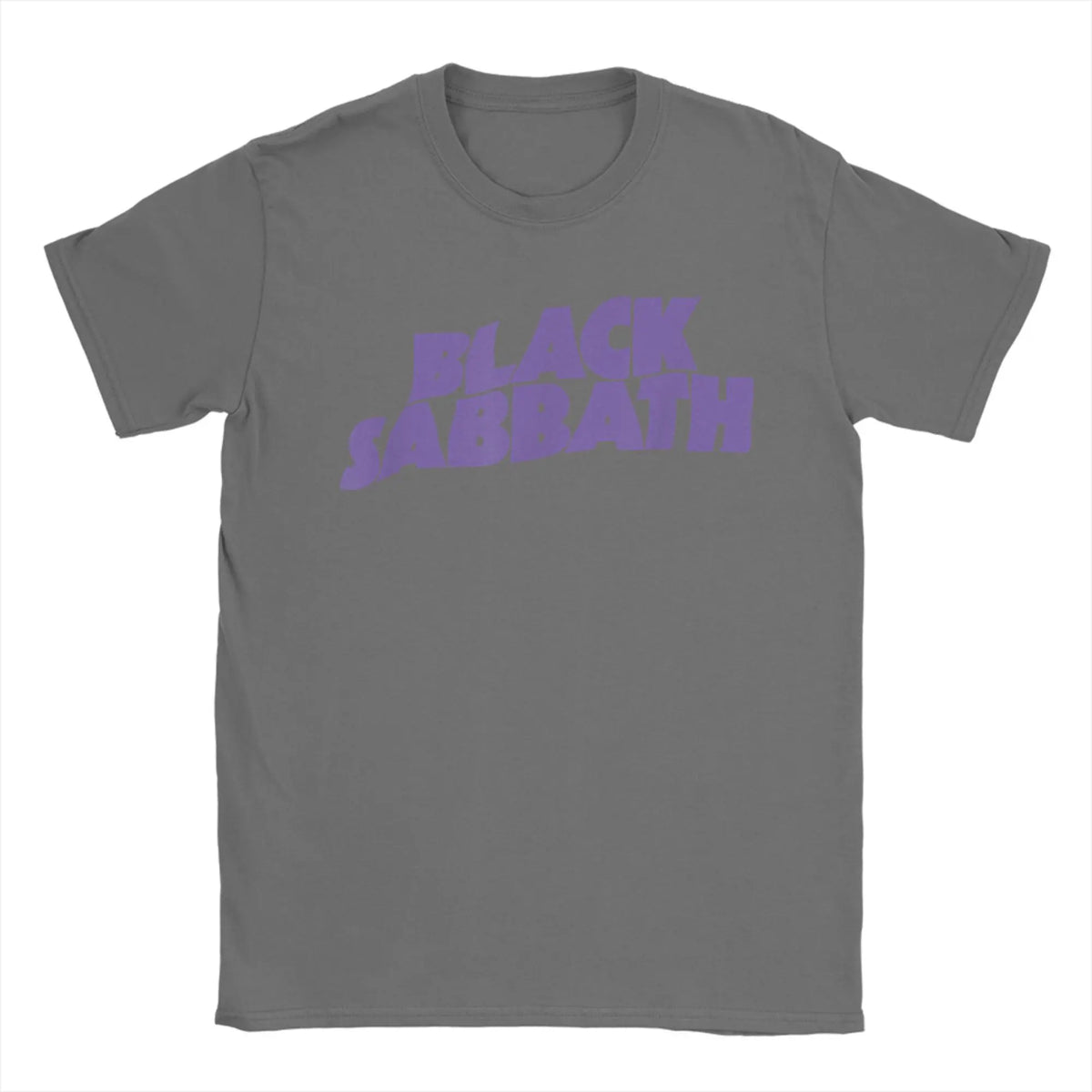 Black Sabbath Purple Logo T Shirt Beach  Y2K Funny T-Shirts 100 Cotton Leisure Tshirt For Men Short Sleeves Print Tops